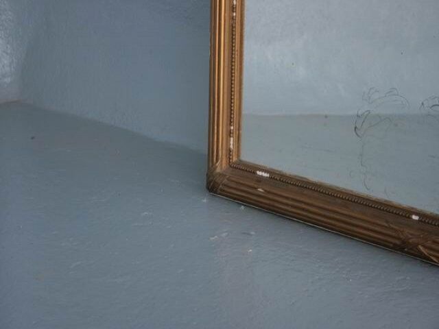 Louis XVI style in Golden stucco trumeau