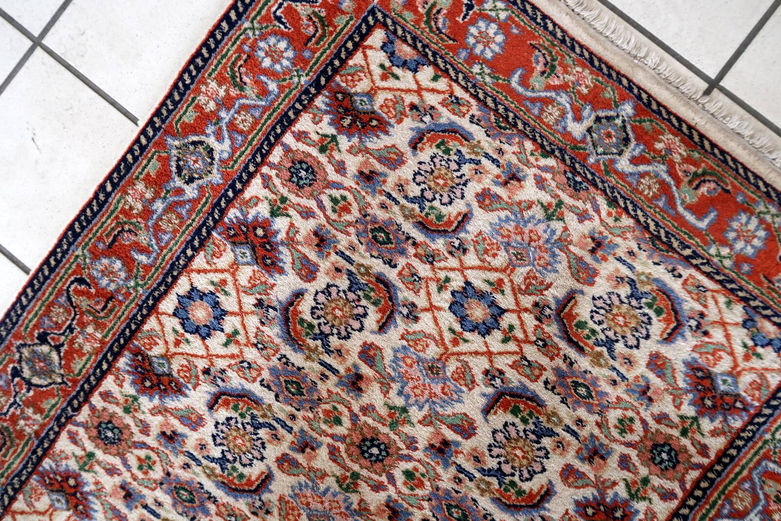 Tapis Vintage Fait Main Mahal du Moyen-Orient – 79 x 301 cm - 1C1005