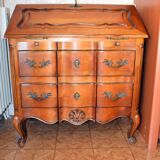 Louis XV style donkey back secretary