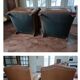 Paire de fauteuils club cuir
