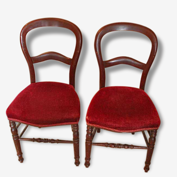 Set of 2 chairs Velvet