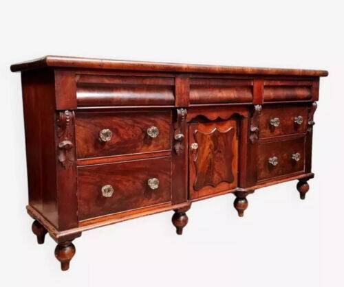 English commode or sideboard in mahogany