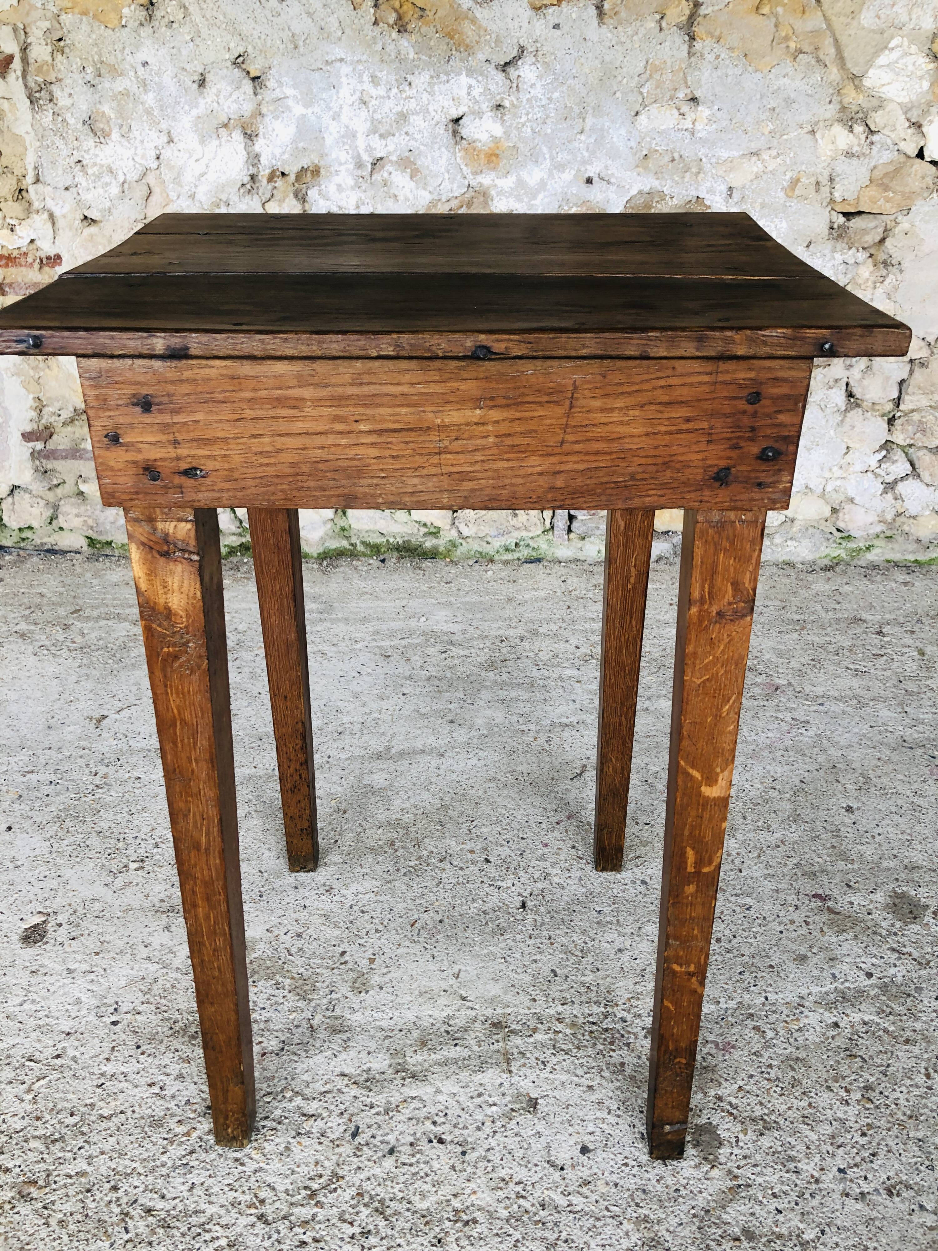 Console de ferme en bois vintage circa 1940