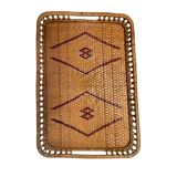 Vintage woven rattan top