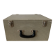 Suitcase, vintage upholstered box