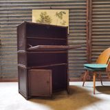 Secretary in bamboo rattan and canning