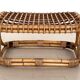 Tabouret design italien en rotin de bambou, 1960s