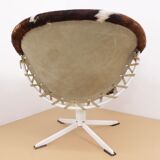 Circle s Lusch Erzeugnis 1960 calfskin leather chair