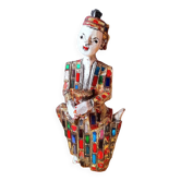 Burmese temple musician statuette 70s