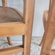 Pair of chairs in the style of antique armchairs circa 1940 - engraved seat.