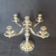 Exceptional pair of table candlesticks in fine silver, St. Médard Paris