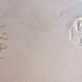 Small plate with yellow lilies, signed VBS Schramberg