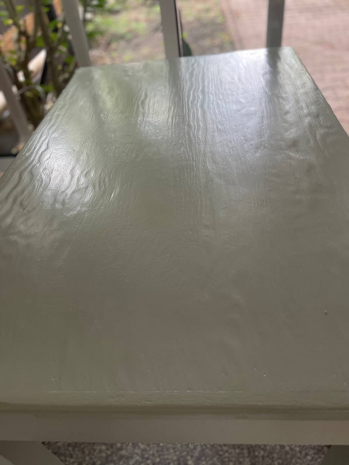 Painted wooden desk