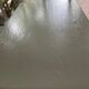 Painted wooden desk