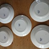 5 flat plates Terre de fer HB & Cie