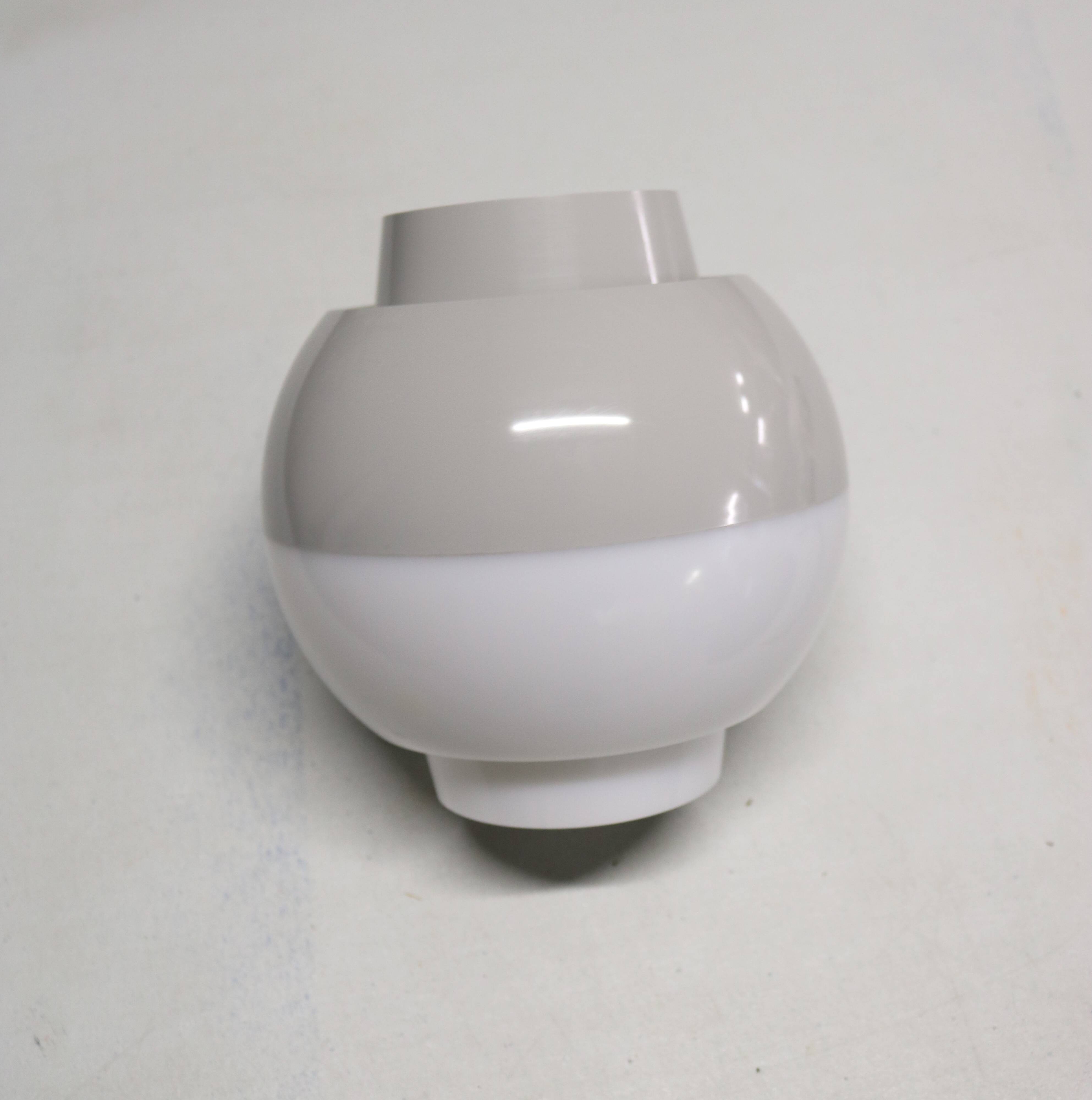 Great looking acrylic pendant lamp by Bent Karlby for ASK Lightings - Model Ergo - Denmark 70's