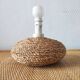 Vintage French lamp from the 70s-80s in ceramic and cord.