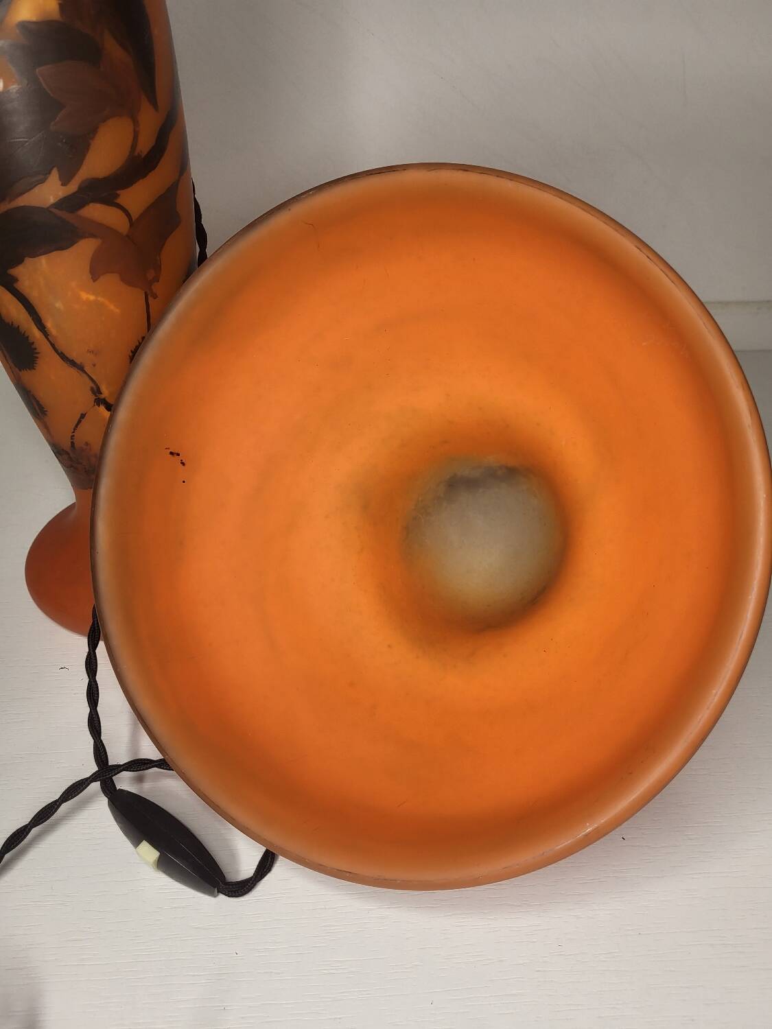 Lampe en verre- art nouveau