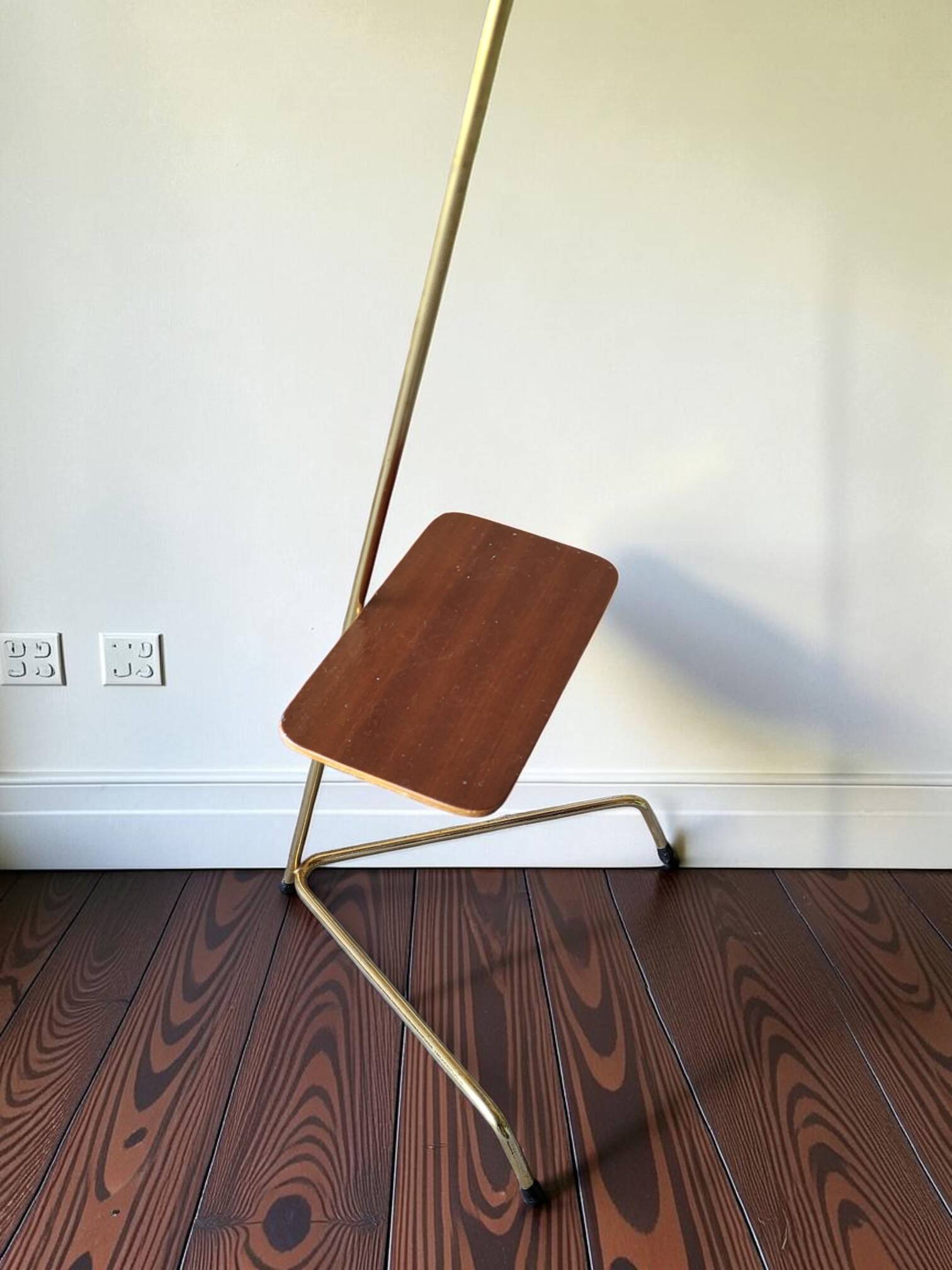 Floor-standing ashtray with shelf 1970