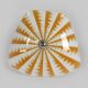 Mid-Century Czech Glass Pendant Lamps with Colorful Decor, 1970s, Set of 6