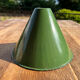 Industrial lampshade in enamelled sheet metal in conical shape