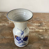 Vase chardon en grès émaillé