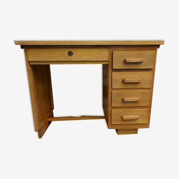 Vintage desk 50, waxed oak