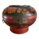 Large Chinese wedding box, polychrome wood, early 20th century.