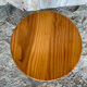 Tabouret chalet ancien bois pin massif vintage