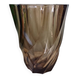 Twisted glass vase