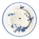 Sarreguemines round dish in blue ironstone, "Carmen" service