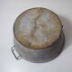 old galvanized basin vintage 38cm zinc