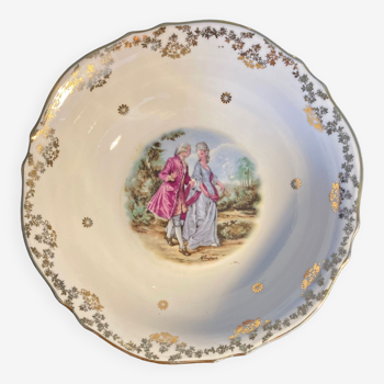 8 plats de service en porcelaine décorée de luxe - design vintage