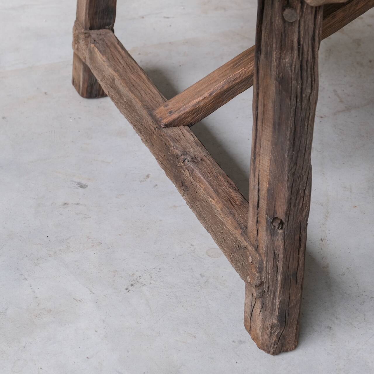 Antique French Large Oak Dining Table