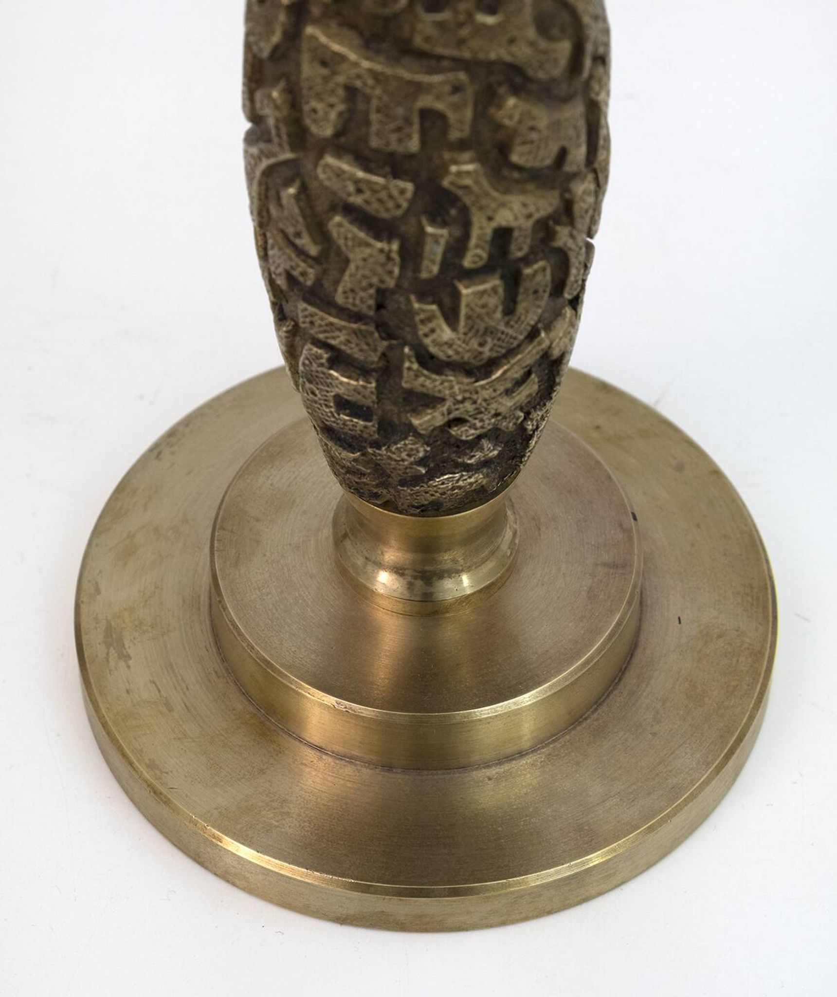 Pair of Luciano Frigerio Mid-Century Modern Italian Bronze Table Lamps, 70
