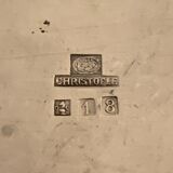 Luc Lanel silver metal and rosewood sugar for Christofle art deco