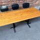 Dining table or desk Les Arcs Charlotte Perriand solid pine France 1960