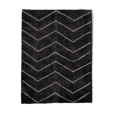 Modern Moroccan carpet black