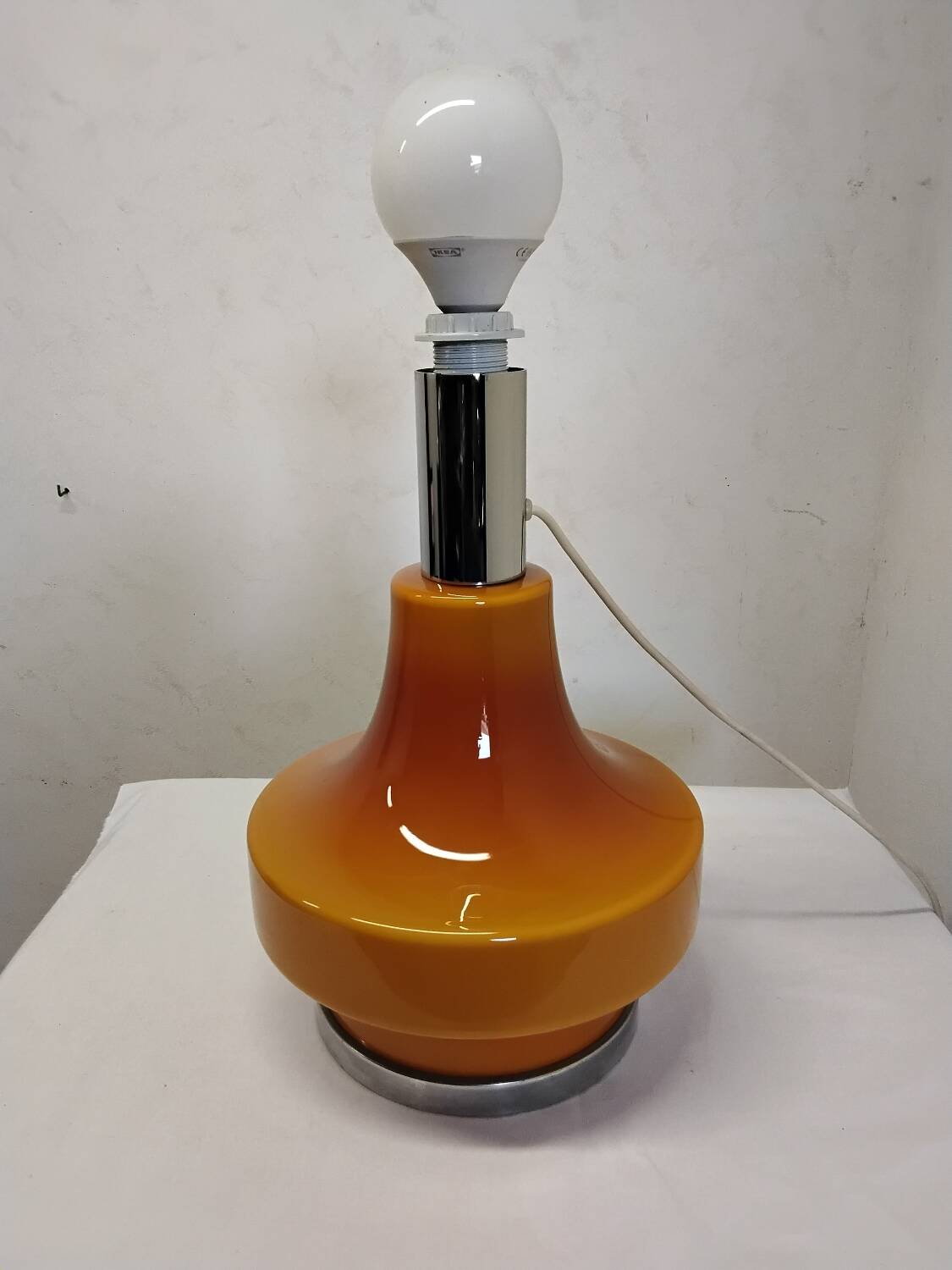 Vintage 70s Style Lamp Orange