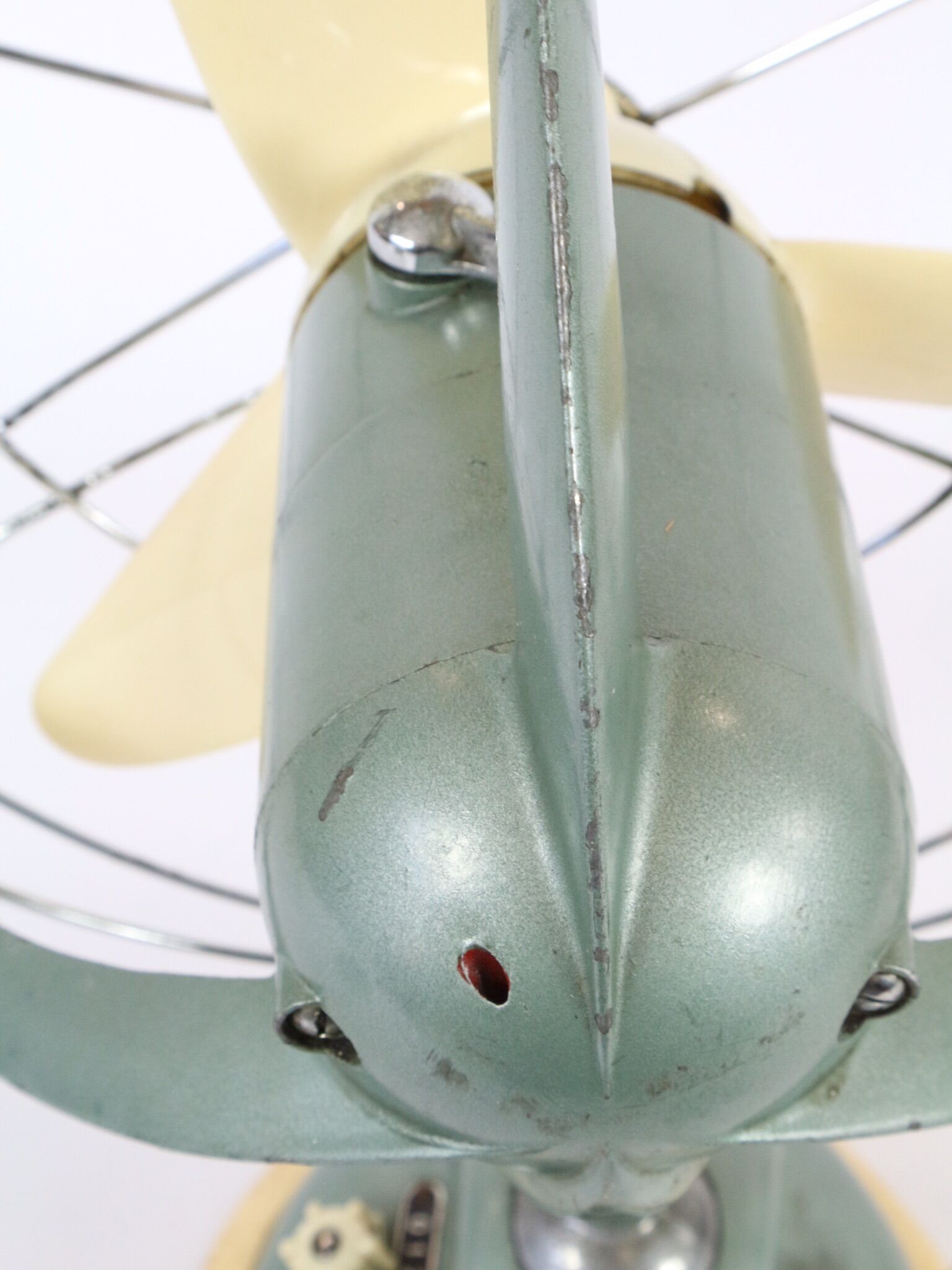 Deux ventilateurs vintage en métal peint made in Italy Marelli