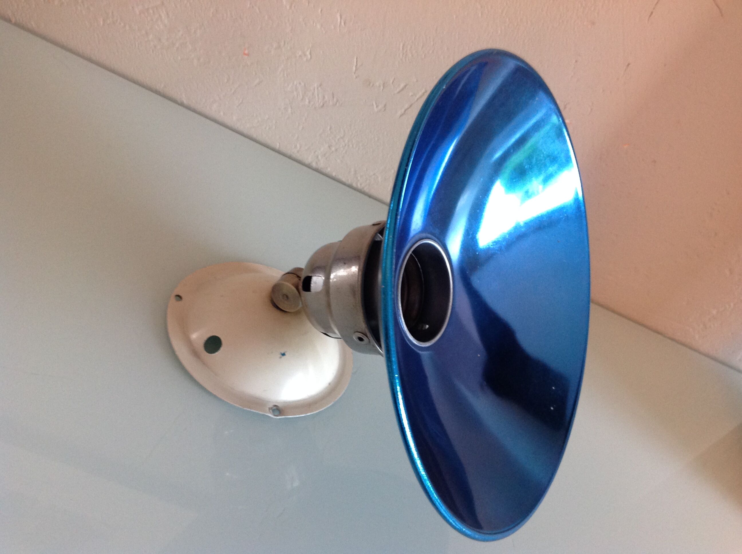 Adjustable metal wall lamp industrial style / vintage 60s