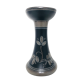 Black ceramic candlestick, 1970