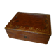 Former jewelry box box box gilded with monogrammed irons AM