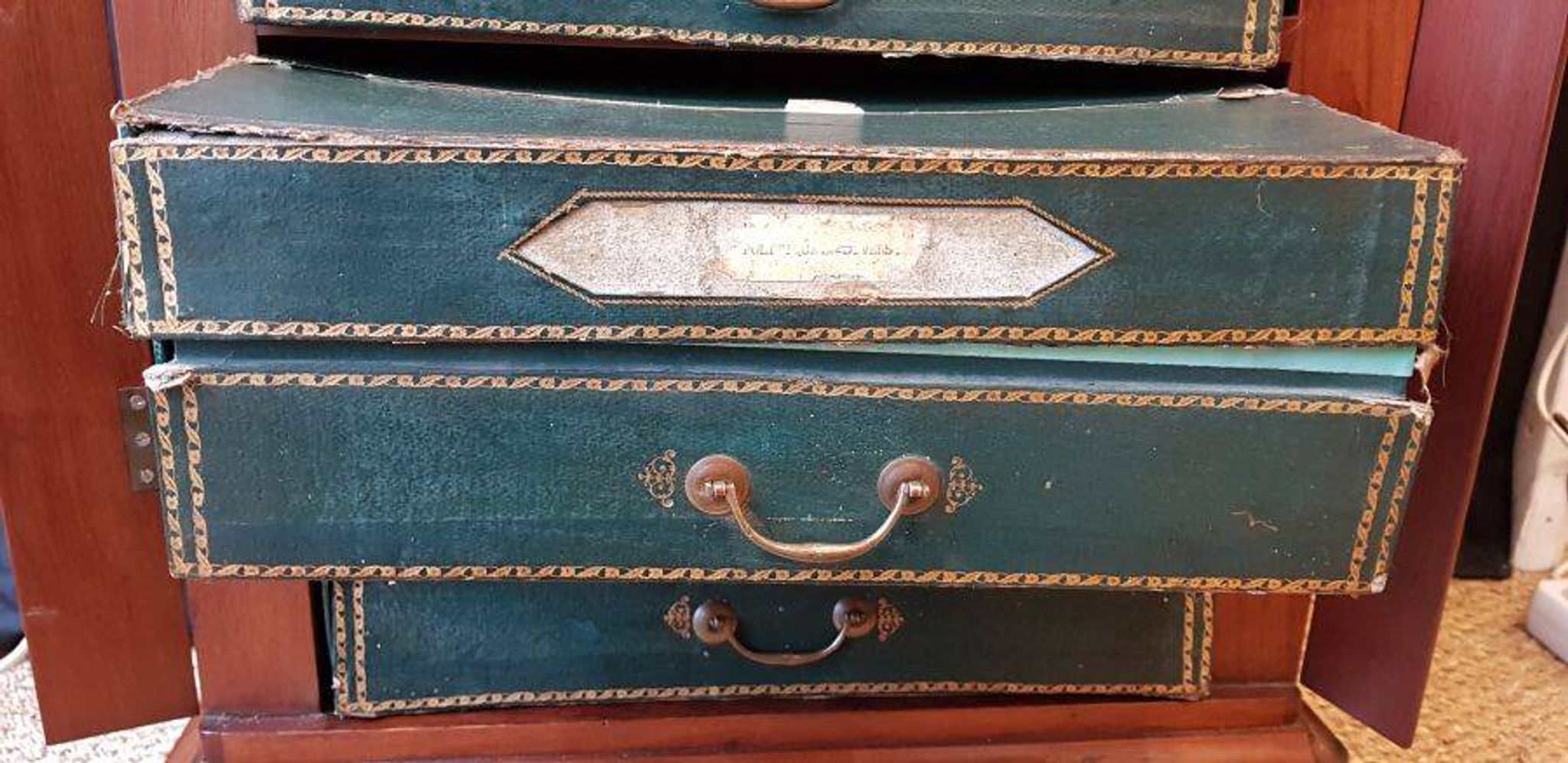 Meuble de rangement, cartonnier en acajou