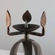 Unique vintage artisanal candlestick from the 1950s.