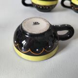 Vintage Breton mini cups – HB & St Jean – 9 pieces