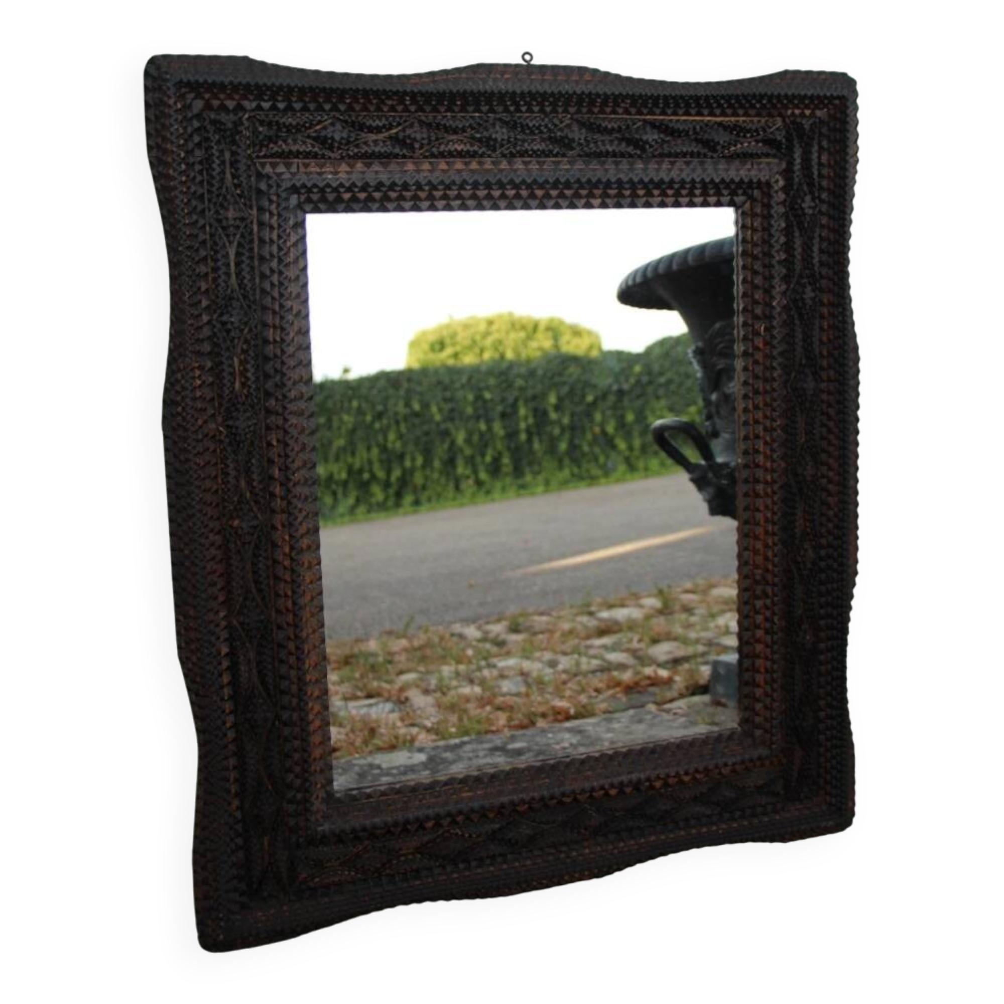 Mirror Style Tramp Art 19th Century