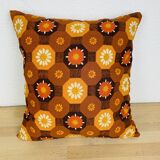 Vintage 70s flower cushion 38 x 38 cm