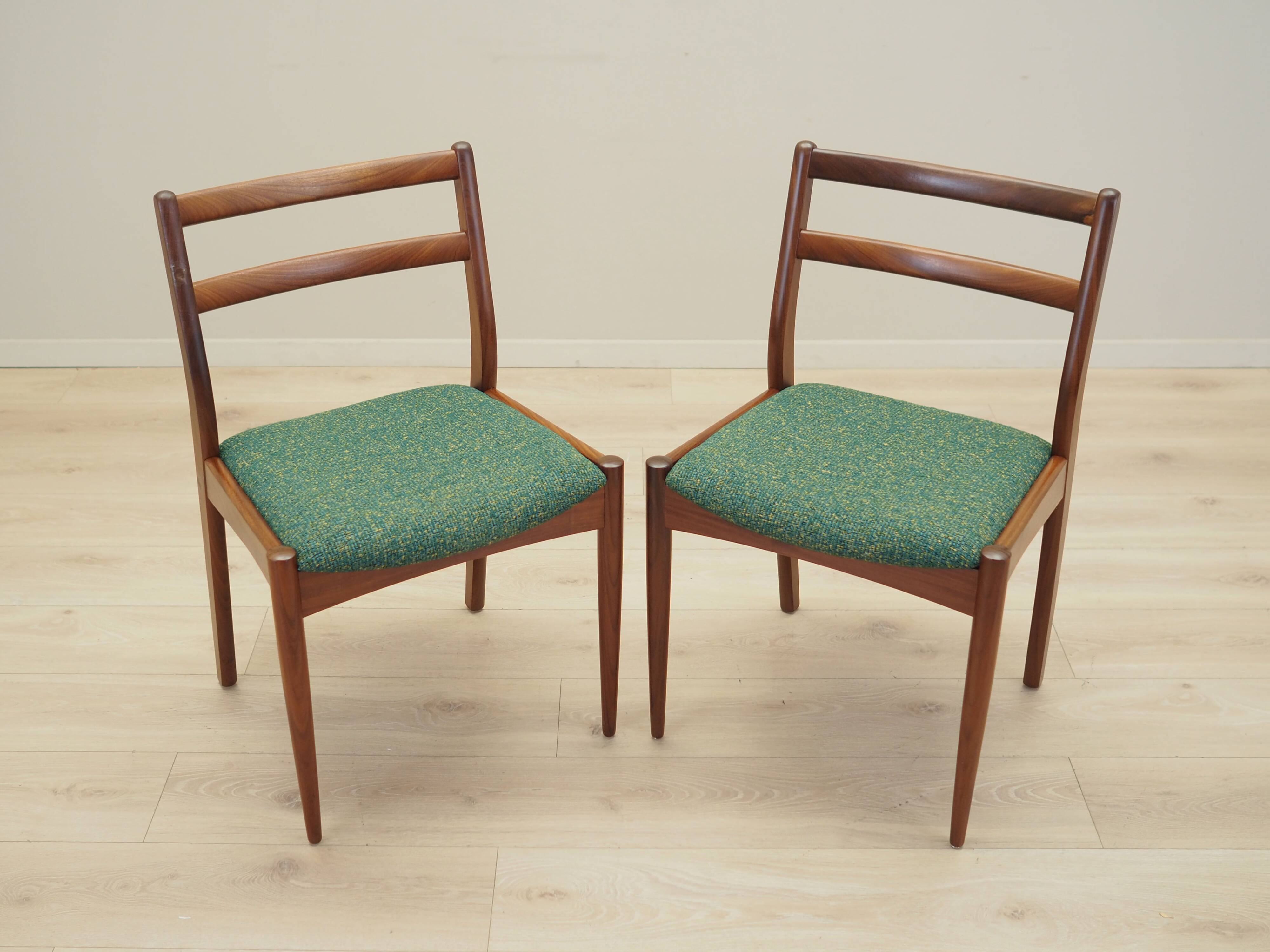 Set of two teak chairs, Danish design, 1970s, production: Denmark