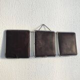 Vintage barber triptych mirror 1950 - 20 x 57 cm